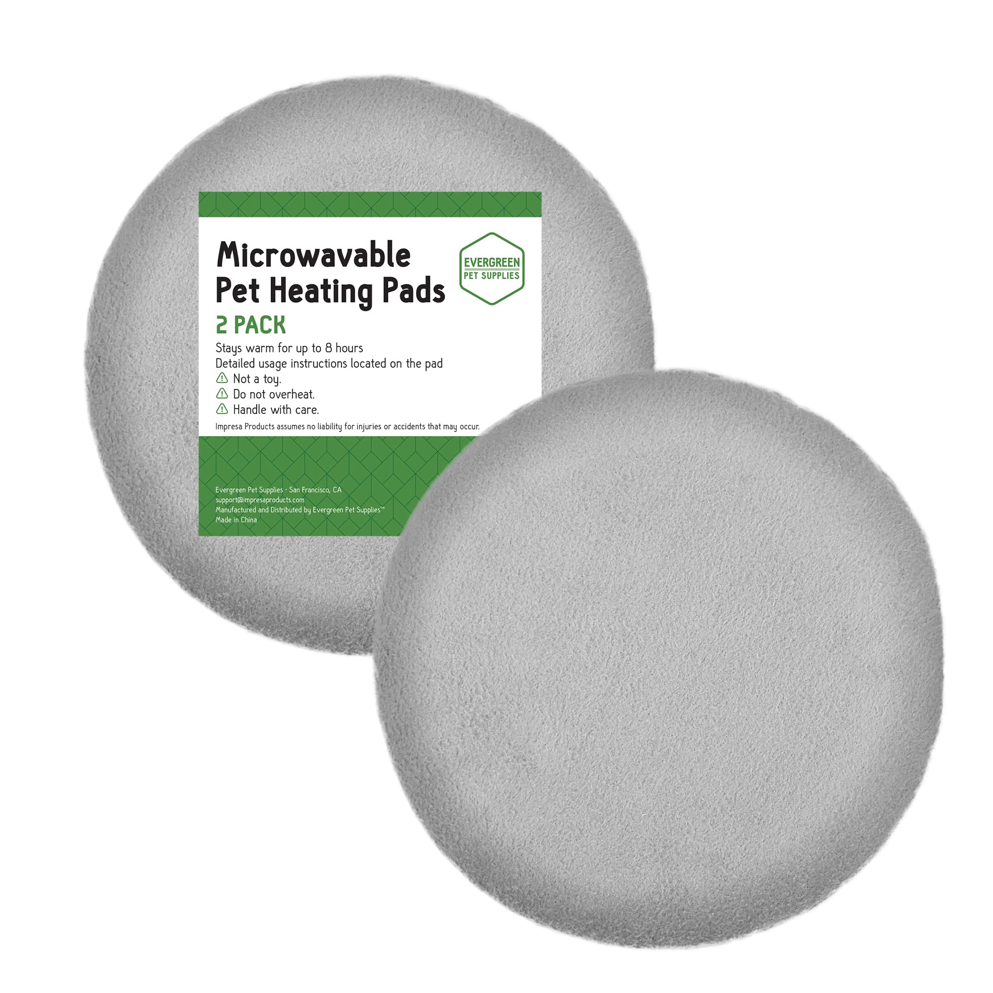 Evergreen Pet Supplies disco calor microondas gris, comodidad para la mascota