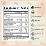 Everher etiqueta biotina 5000mcg muestra ingredientes de calidad para cabello saludable