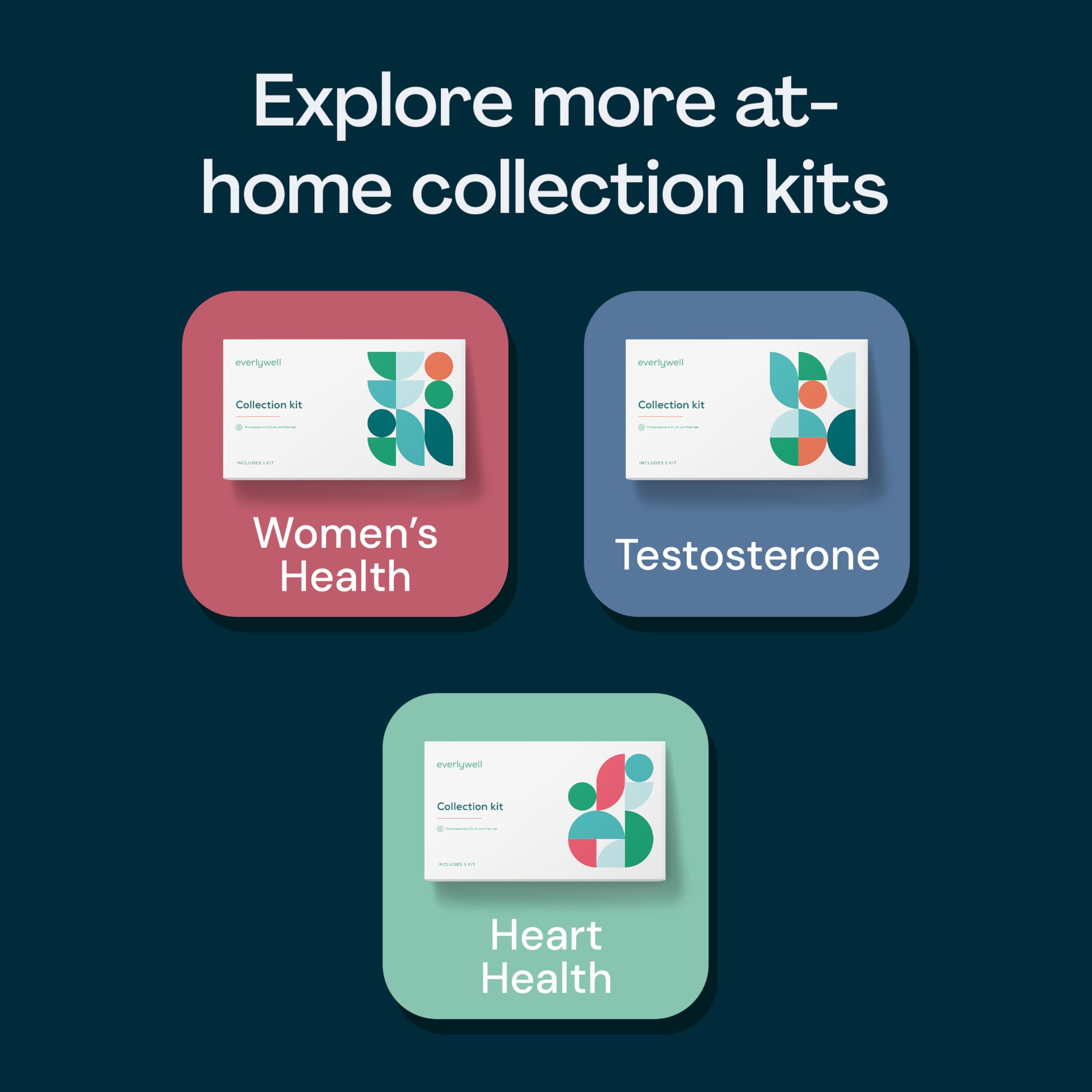Everlywell Prueba de Salud Masculina: etiqueta de envío incluida para devolución