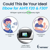 Everness codo F30 con giro 360° para ajuste cómodo durante la noche