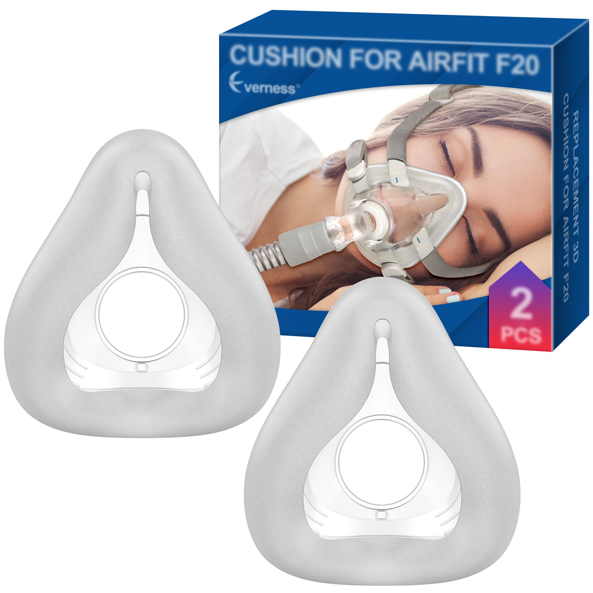 Everness cojin cara F20 AirFit: ajuste cómodo y sello estable.