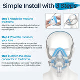 Everness sellado suave con silicona nasal para mayor sellado sin irritación.