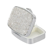 EveryBling porta-píldoras con tapa de diamantes, ideal para llevar en el bolso.
