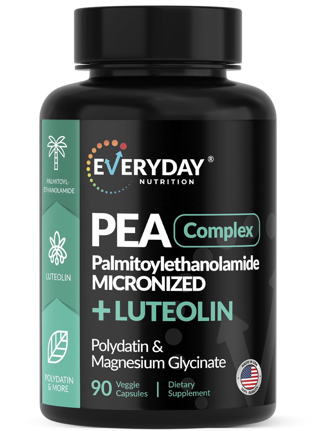 EVERYDAY NUTRITION cápsulas de PEA con luteolina para uso diario.