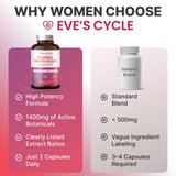 Formato vegano de Eve's Cycle para una opción vegetal.