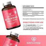 Fórmula sin estearatos y sin aditivos en Eve's Cycle Nattokinase.