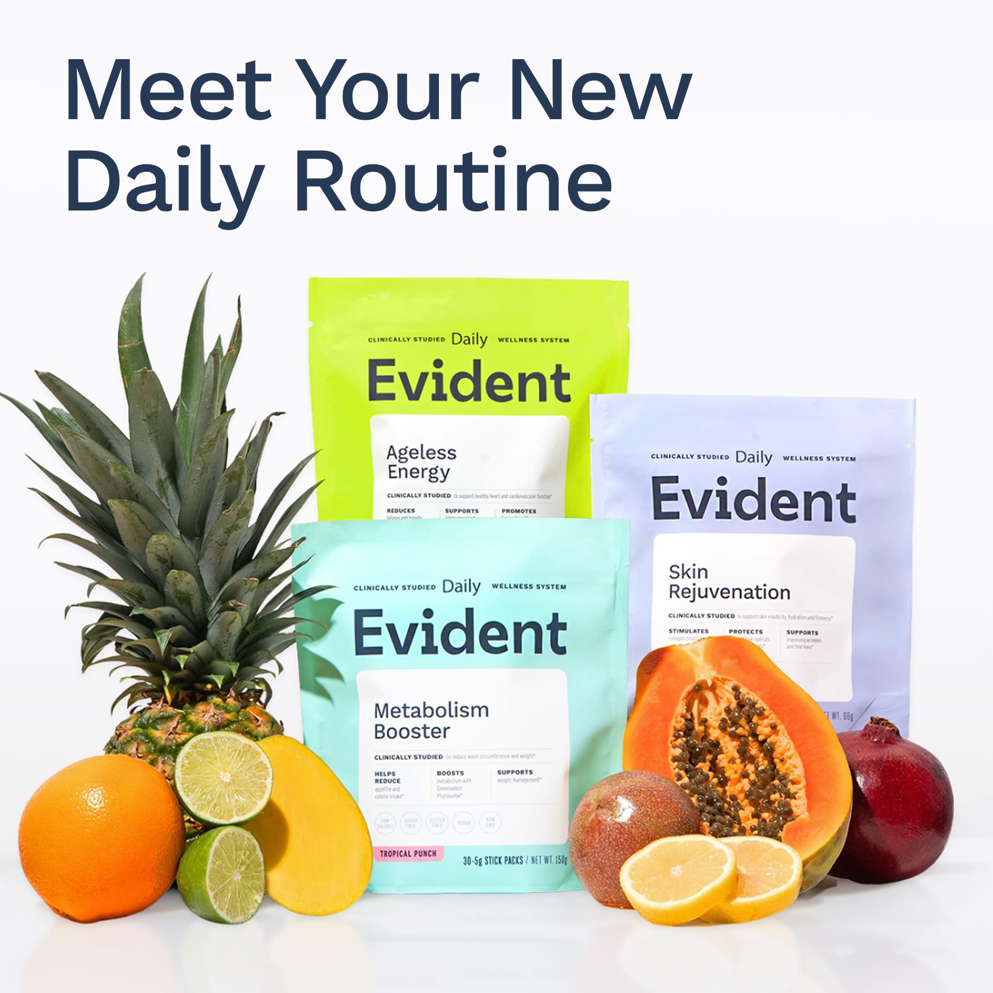 EVIDENT WELLNESS Skin Rejuvenation: uso diario y viaje con formato práctico