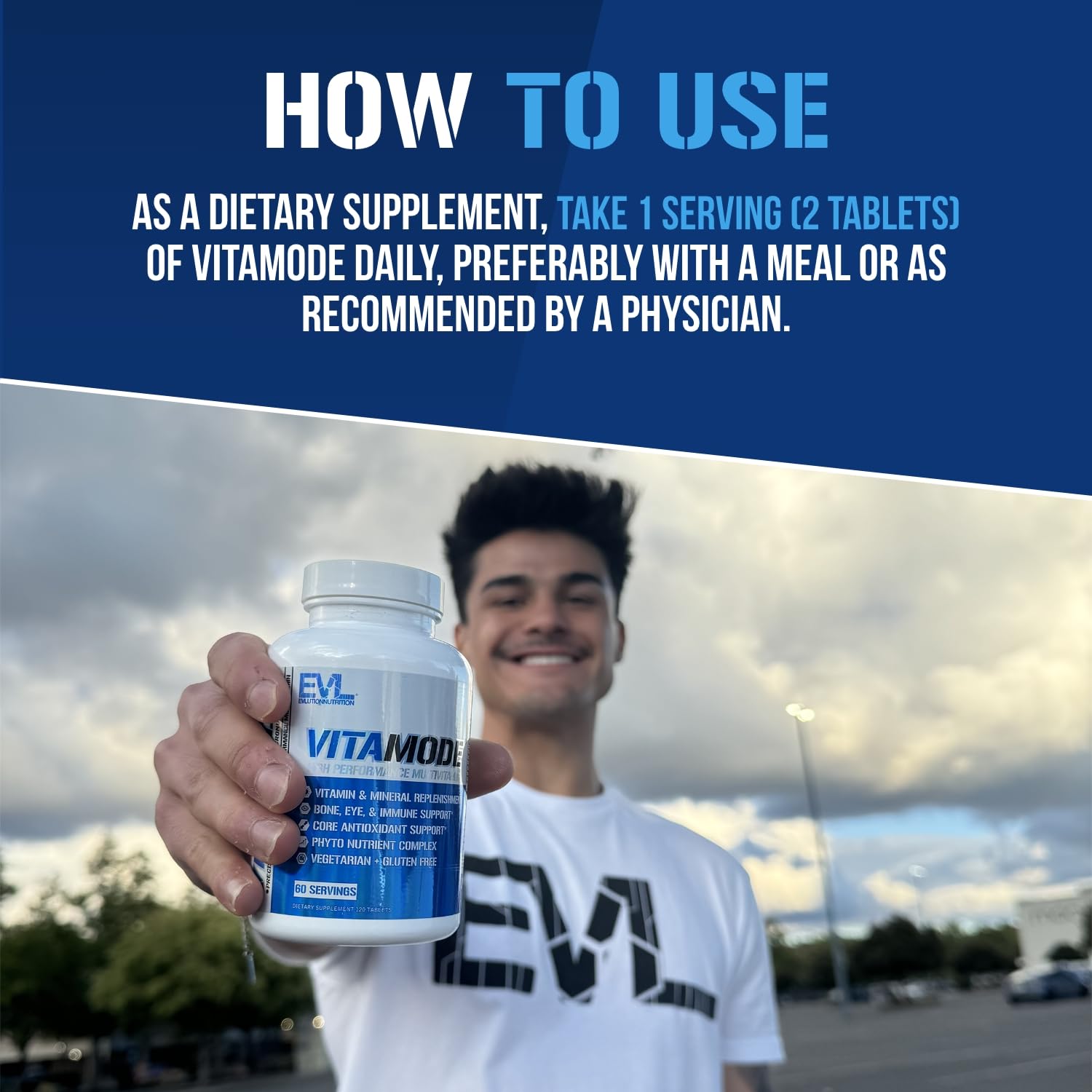 EVL Avanzado diario, apoyo a huesos y musculatura para estilo activo.
