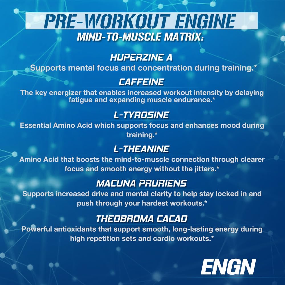 EVL ENGN preentrenamiento, dosis azul, preparación rápida para tu rutina.