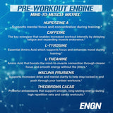 EVL ENGN preentrenamiento, dosis azul, preparación rápida para tu rutina.