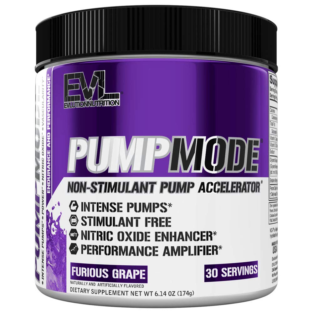 EVL PumpMode, lata de óxido nítrico para mayor vascularidad durante el entrenamiento.
