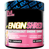 EVL Ultimate Pre Workout en bote con sabor limon rosado, energía para entrenar