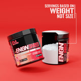EVL Ultimate Pre Workout, textura-polvorosa para mezclar fácil y rápidamente.
