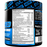 EVL Ultimate Preentrenamiento, cuchara medidora, enfoque claro para sesiones exigentes