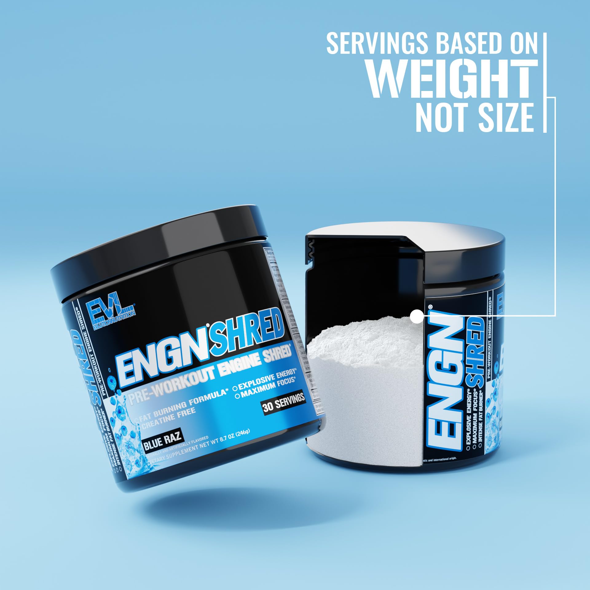EVL Ultimate Preentrenamiento, etiqueta visible, fórmula de rendimiento para entrenos más efectivos