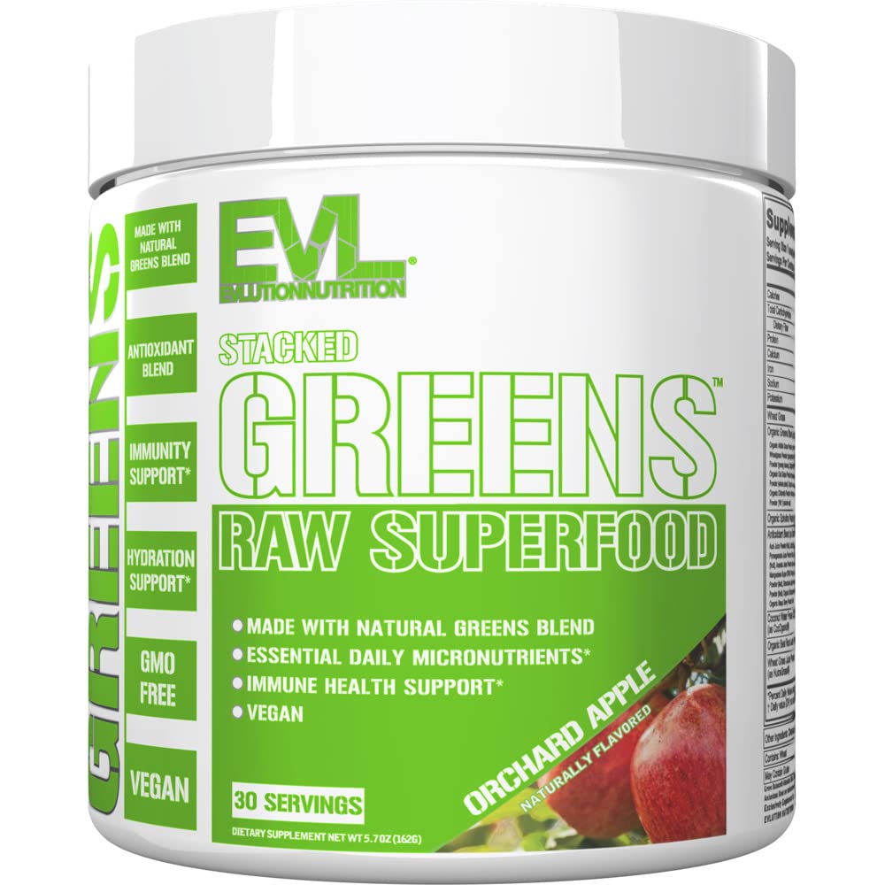 EVL Verdes Apilados polvo verde, aporta nutrientes esenciales para tu rutina diaria.