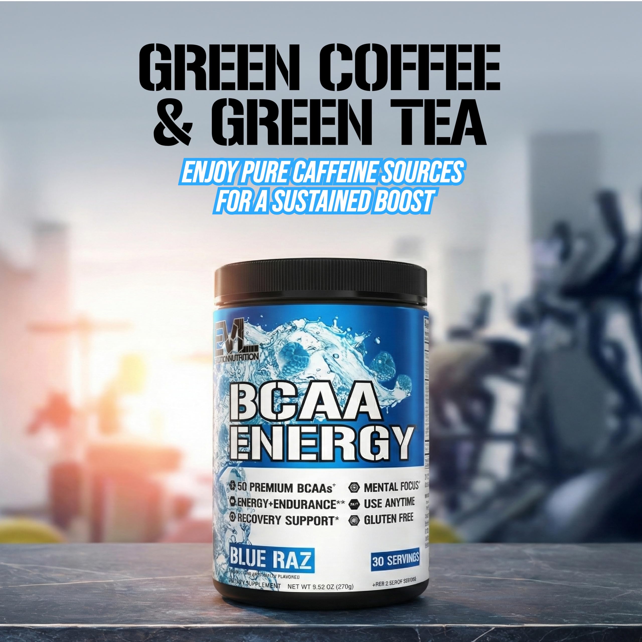 EVL BCAAs bote para rehidratación post-entrenamiento y recuperación