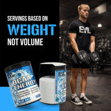 EVL BCAAs etiqueta con información de ingredientes y uso recomendado