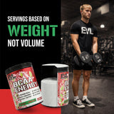 EVL BCAAs proporción 2:1:1 para crecimiento magro y energía.