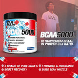 EVLUTION BCAAs Rocket Pop: envase práctico para reponer aminoácidos