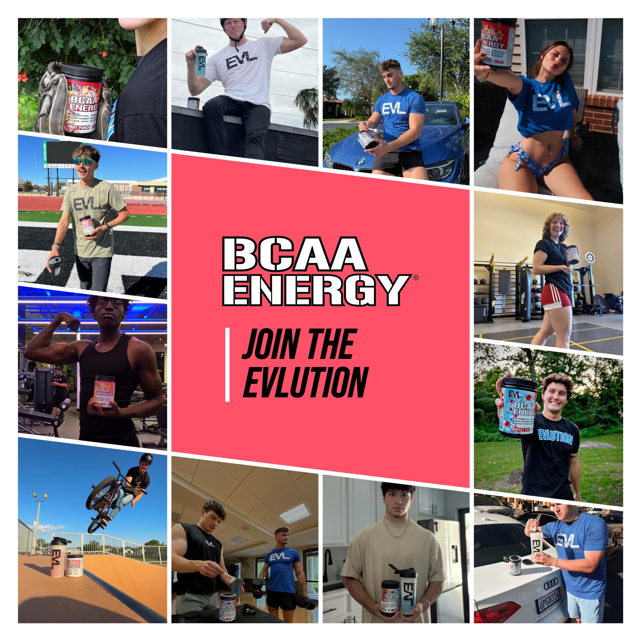 EVL BCAAs uso diario para energía constante durante entrenamientos.