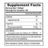 Evlution CLA 1000mg, cápsulas para uso diario, ayuda a mantener hábitos saludables.