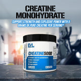 EVLUTION Creatine5000, cuchara-medida para dosificar con precisión