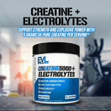 EVL Creatine5000 + Electrolitos mezcla rápida para entrenamientos intensos
