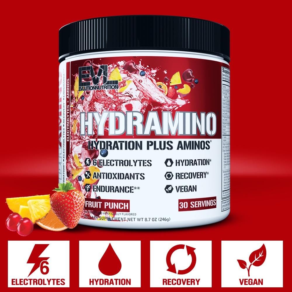 Evlution Hydramino: envase compacto para llevar a entrenamientos y viajes.