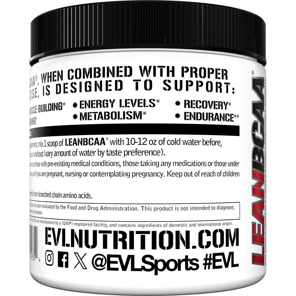 Evlution Lean BCAA: cuchara medidora para dosis precisa y preparación sencilla.