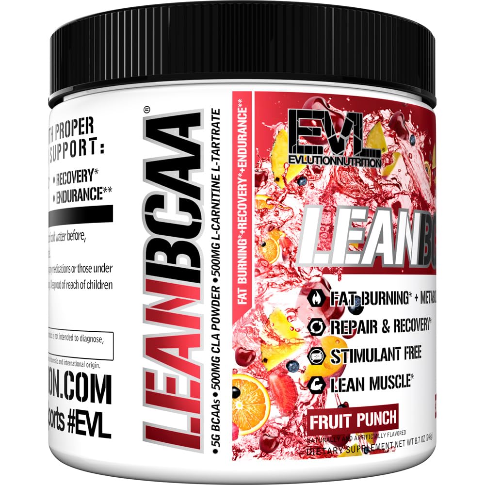 Evlution Lean BCAA: envase del producto para uso diario durante entrenamientos.