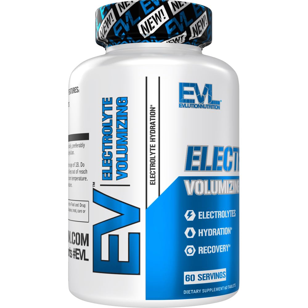 EVLution Nutrition tabletas para uso diario, hidratación conveniente en cualquier momento y lugar.
