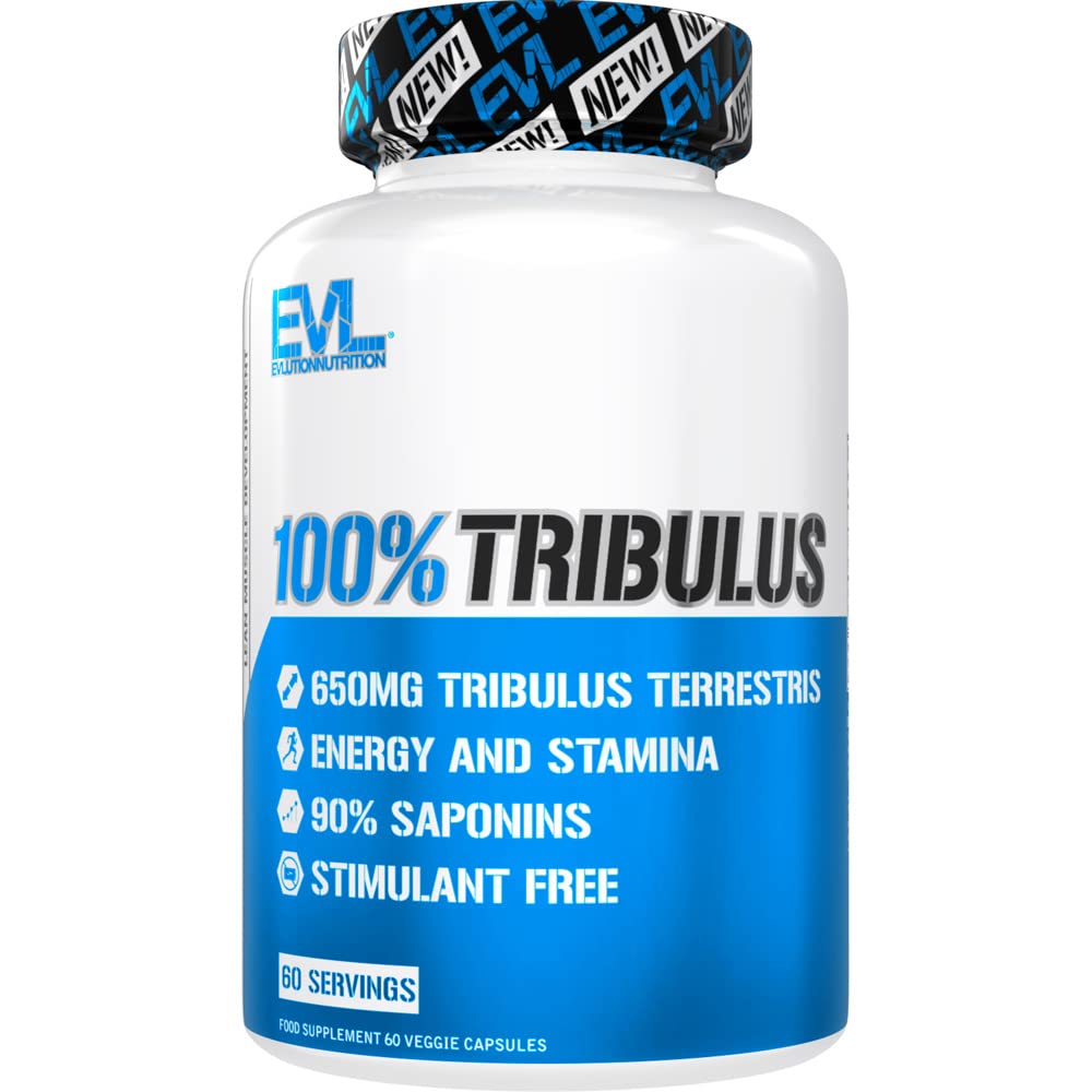 EVLUTION Tribulus Terrestris, frasco vertido, apoyo a la energía diaria para entrenamientos