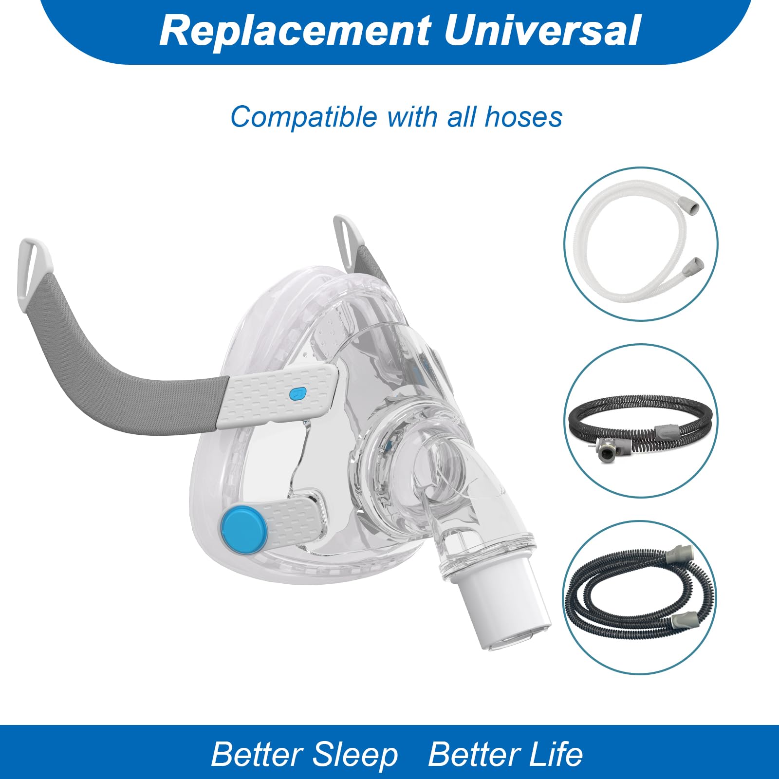 Evoclean correa cabeza f20 pro, comodidad superior y ajuste firme toda la noche.