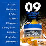 Uso en gimnasio de Evogen Amino K.E.M. para apoyar hidratación y aminoácidos.