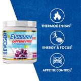 Evogen Evoburn sin cafeína: usuario entrenando con enfoque sostenido.