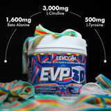 Evogen EVP 3D, hidratación con agua de coco, ayuda a reponer electrolitos durante el ejercicio.