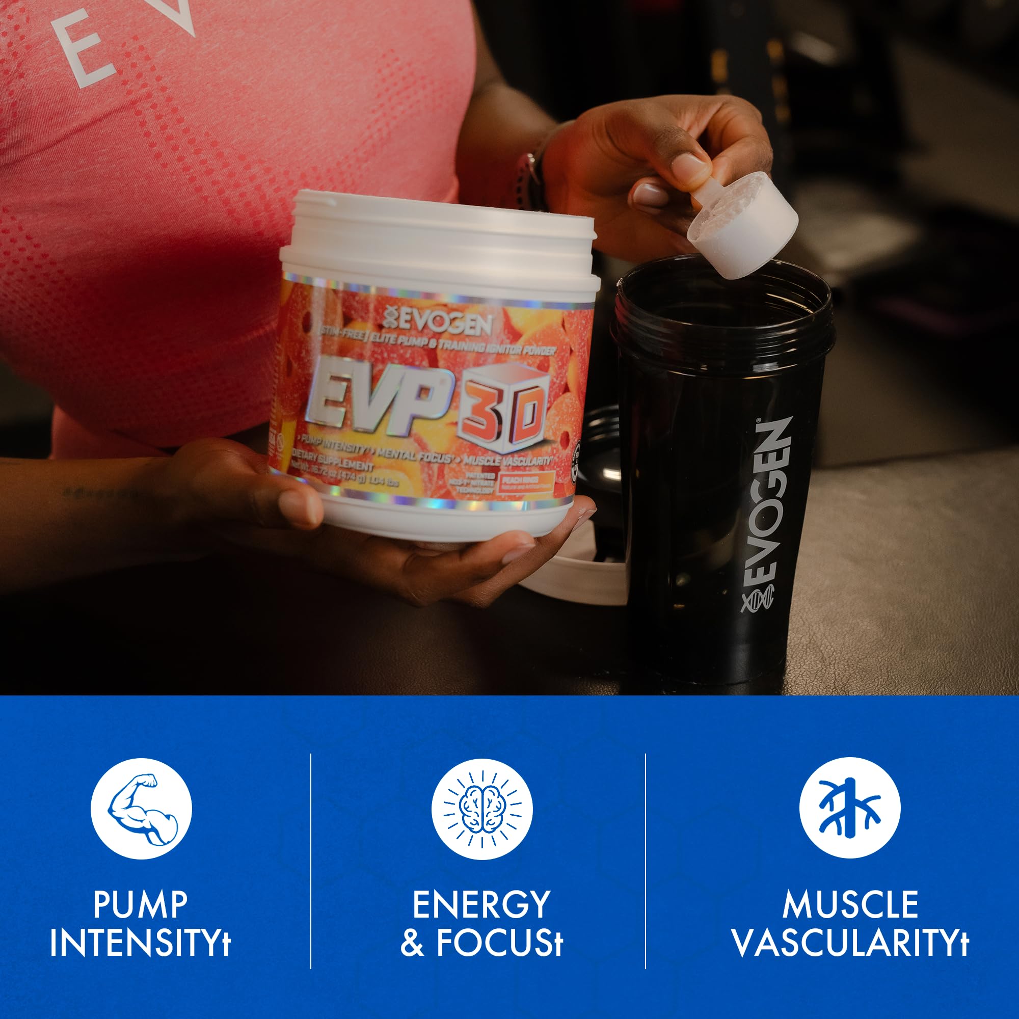 Evogen EVP-3D beta-alanina para resistencia en entrenamientos