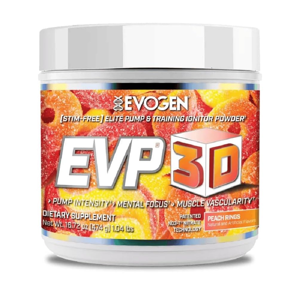 Evogen EVP-3D frasco con posible aumento de bombeo durante entrenamientos