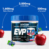 Evogen EVP 3D, sabor-arandano-manzana: experiencia afrutada y refrescante.