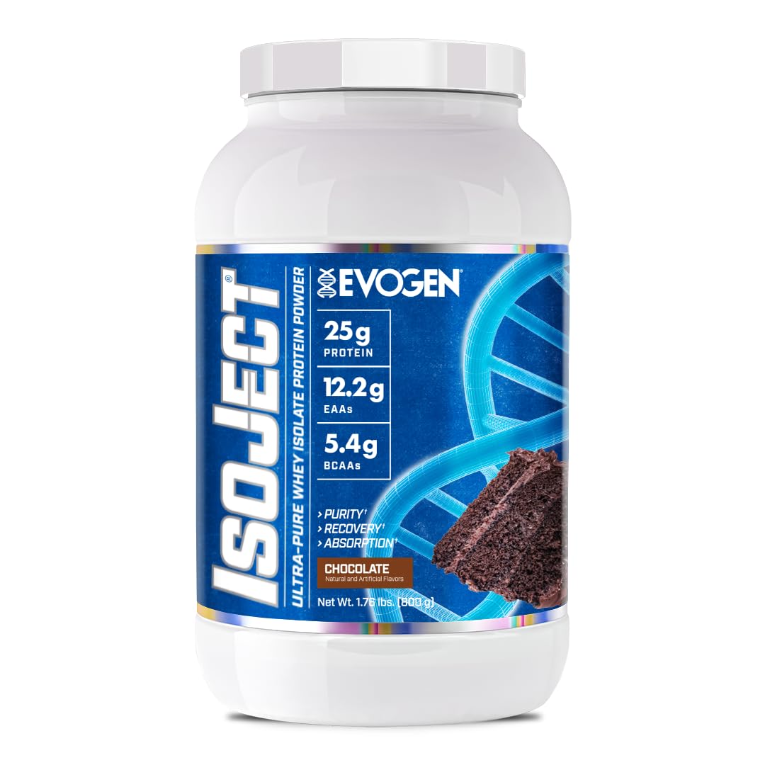 Evogen Isoject lata de proteína aislada chocolate para recuperación muscular