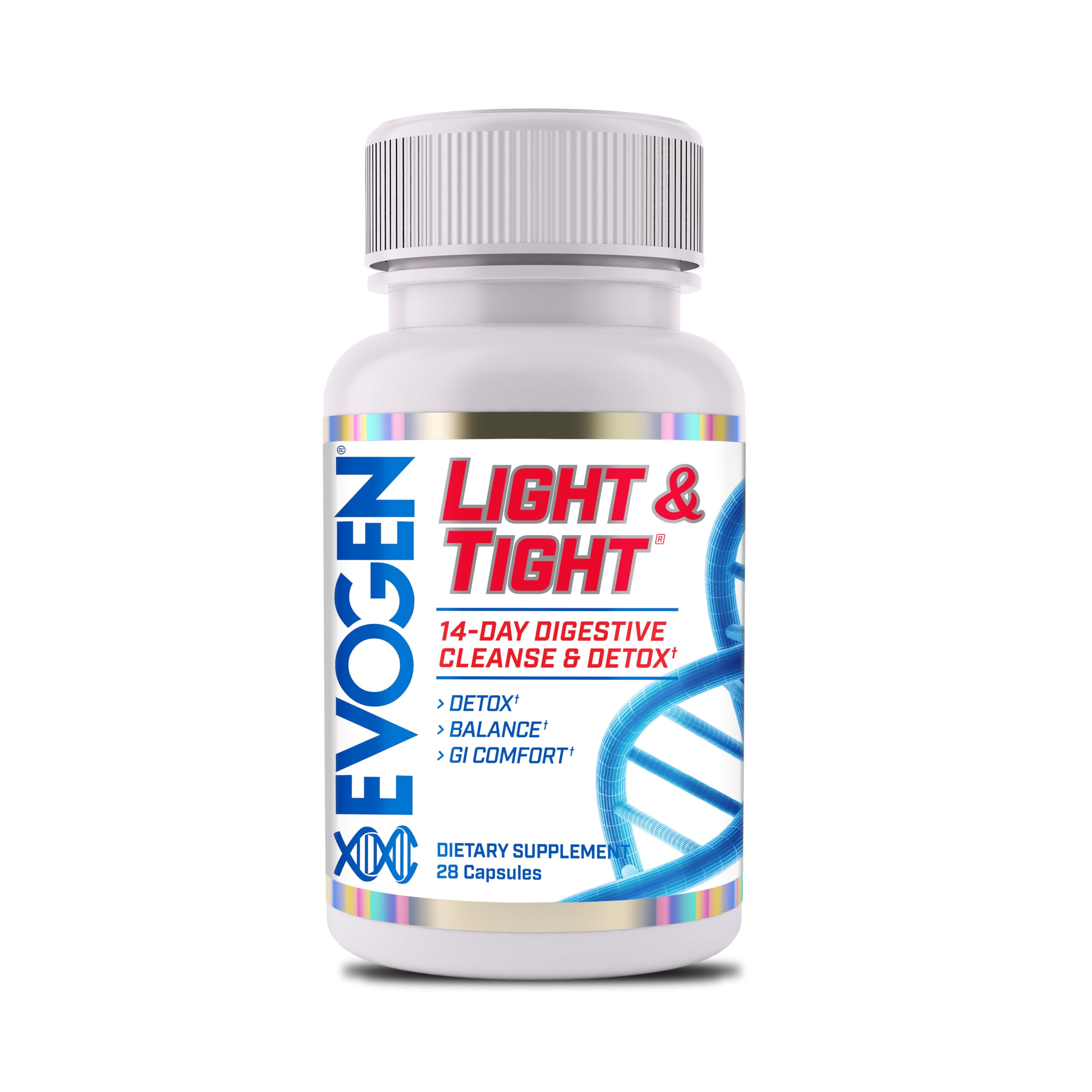 Evogen Light & Tight: botella frontal para iniciar desintoxicación de 14 días.