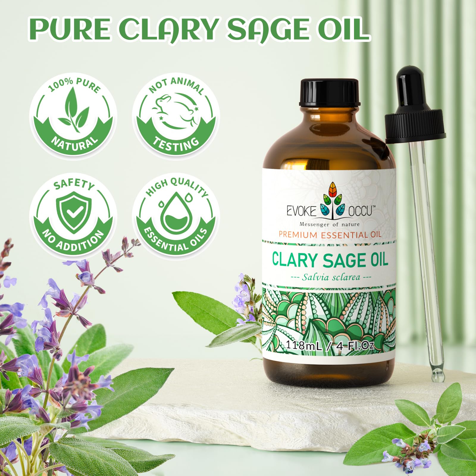 EVOKE OCCU Clary Sage: packaging para proyectos de cosmética y regalos caseros