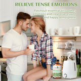 EVOKE OCCU Patchouli: envase de vidrio ámbar protege el aceite y su aroma.