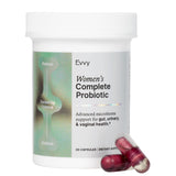 Evvy mujer probiótico completo, botella para uso diario y bienestar intestinal