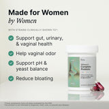Evvy mujer probiótico, cápsula diaria para equilibrio vaginal y digestivo