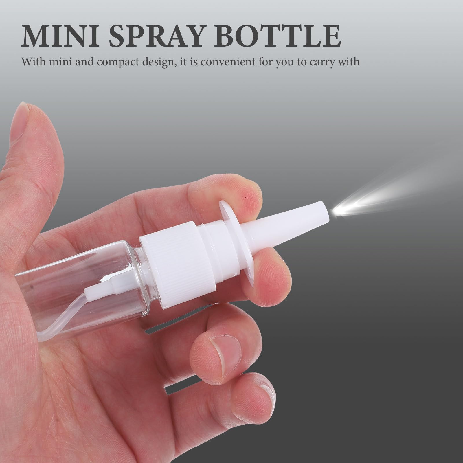 EXCEART atomizador nasal de 10 ml, diseño ergonómico para uso diario.