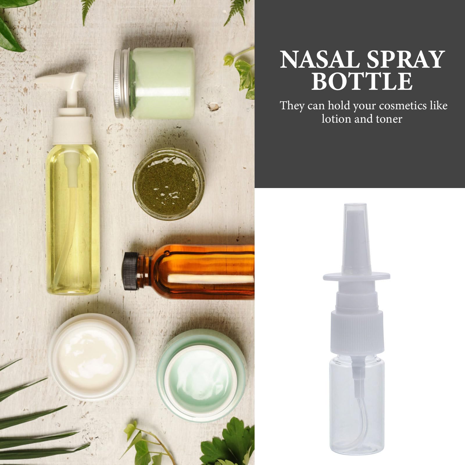 EXCEART botella nasal de 10 ml con tapón para evitar fugas.