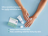 Piel sensible se beneficia de Exederm Flare Control, fórmula suave.