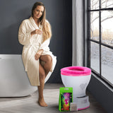 Detalle del kit EXJIOTA para cuidado vaginal en casa.